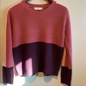 Pink/Purple multi-colored sweater
